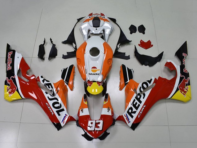 2017-2023 Orange White Red Glossy Black Repsol Red Bull 93 Honda CBR1000RR Motorcycle Fairings