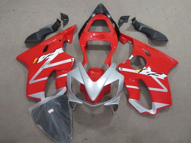 2001-2003 Silver Red Honda CBR600 F4i Bike Fairings