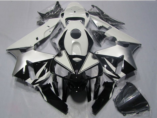 2005-2006 White Black Honda CBR600RR Motorcycle Fairings Kits