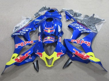 Custom 2007-2008 Blue Yellow Red Bull Honda CBR600RR Motorcycle Fairing Kits