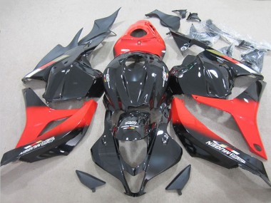 Custom 2009-2012 Red Glossy Black Honda CBR600RR Bike Fairings
