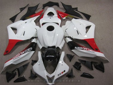 Custom 2009-2012 White Red Glossy Black Mugen Honda CBR600RR Motorcycle Fairings