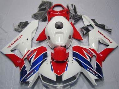 Custom 2013-2023 White Red Blue HRC Honda CBR600RR Bike Fairings