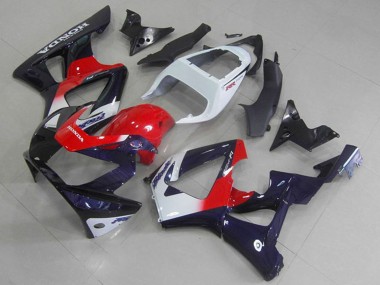 Custom 2000-2001 White Red Dark Blue Honda CBR900RR 929 Motorcycle Fairings