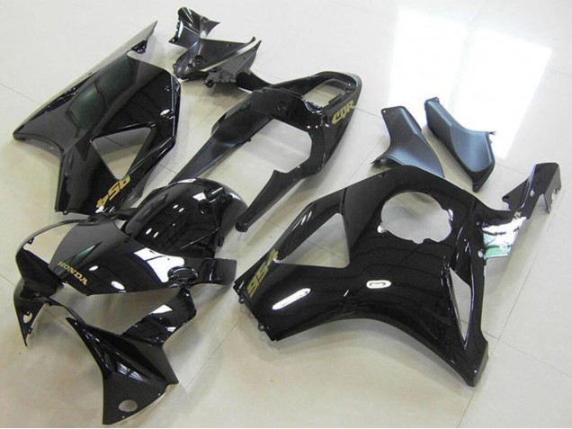 2002-2003 Glossy Black Gold Decal Honda CBR900RR 954 Motorcycle Fairings