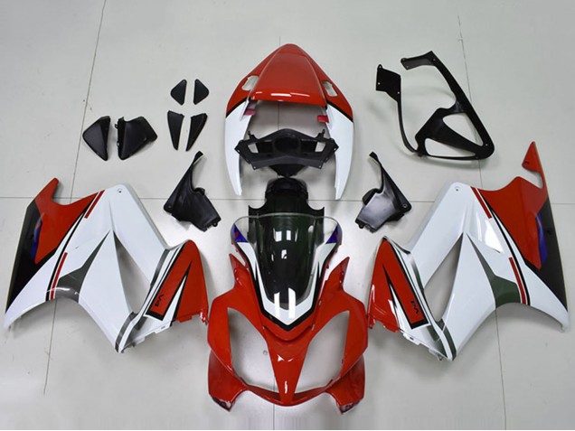 2002-2013 White Red Glossy Black Honda VFR 800 Motorcycle Fairings