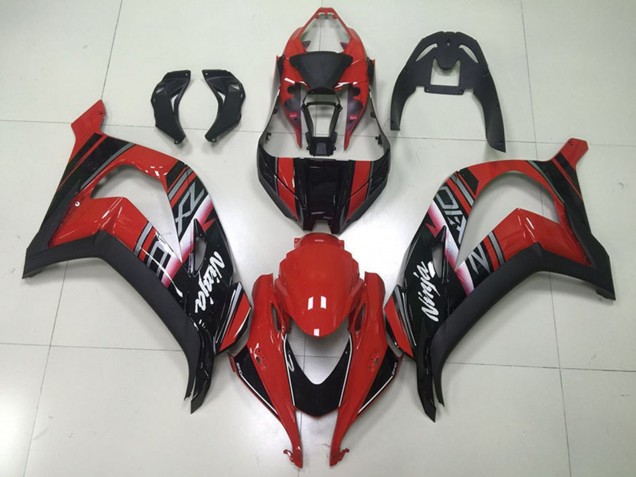 2016-2020 Maroon Red Glossy Black White Kawasaki ZX10R Motorcycle Fairings
