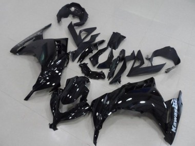 Custom 2013-2018 Glossy Black Kawasaki ZX300R Motorcycle Fairing