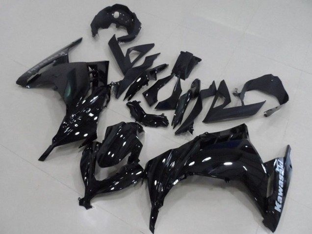 2013-2018 Glossy Black Kawasaki ZX300R Motorcycle Fairing