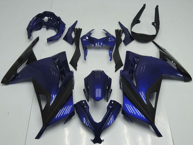 2013-2018 Blue Black Kawasaki ZX300R Motorcycle Fairings