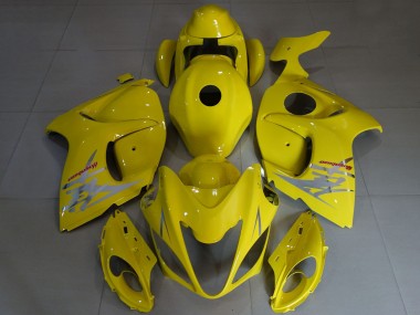 Custom 2008-2020 Suzuki GSXR 1300 Motorcycle Fairings - Yellow Design