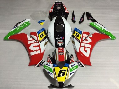 Custom 2012-2016 Honda CBR1000RR Motorcycle Fairings - White Red Yellow Green Givi 6