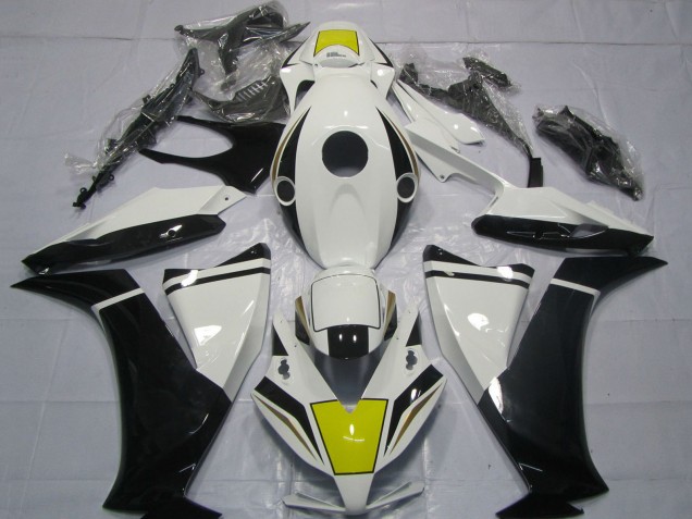 2012-2016 Honda CBR1000RR Motorcycle Fairing - White Yellow Glossy Black