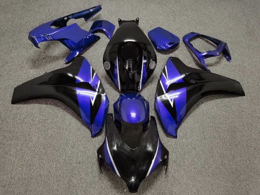 Custom 2008-2011 Honda CBR1000RR Motorcycle Fairing - Blue Glossy Black