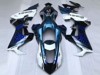 Custom 2017-2023 Honda CBR1000RR Motorcycle Fairing - White Blue Glossy Black