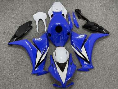 Custom 2012-2016 Honda CBR1000RR Motorcycle Fairings - White Blue Glossy Black