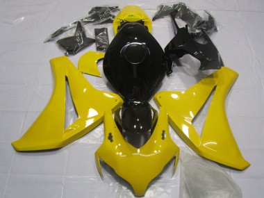 Custom 2008-2011 Honda CBR1000RR Motorcycle Fairing - Yellow Glossy Black