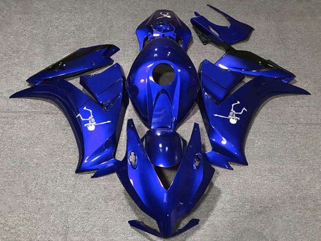 2012-2016 Honda CBR1000RR Motorcycle Fairing - Blue Glossy Black