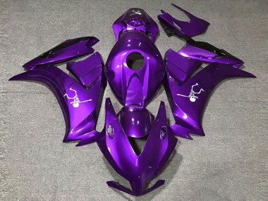 Custom 2012-2016 Honda CBR1000RR Motorcycle Fairings - Deep Purple Glossy Black
