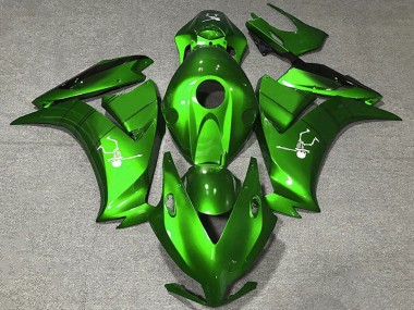 Custom 2012-2016 Honda CBR1000RR Motorcycle Fairings - Electric Green Glossy Black