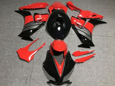 Custom 2012-2016 Honda CBR1000RR Motorcycle Fairings - Red Grey Glossy Black