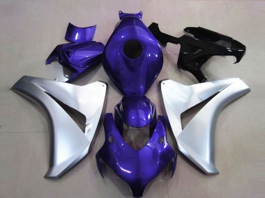 Custom 2008-2011 Honda CBR1000RR Motorcycle Fairings - Silver Blue