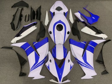 Custom 2012-2016 Honda CBR1000RR Motorcycle Fairings - White Blue