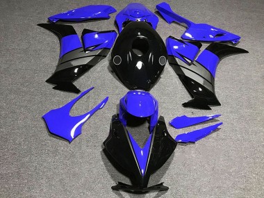 Custom 2012-2016 Honda CBR1000RR Motorcycle Fairings - Blue Grey Glossy Black