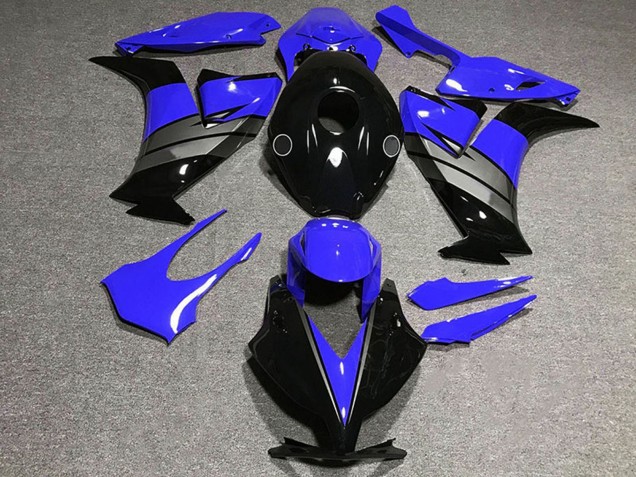 2012-2016 Honda CBR1000RR Motorcycle Fairings - Blue Grey Glossy Black