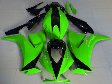 Custom 2012-2016 Honda CBR1000RR Motorcycle Fairings - Green Glossy Black