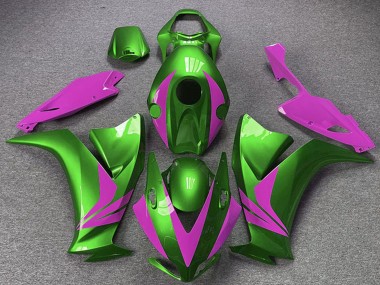 Custom 2012-2016 Honda CBR1000RR Motorcycle Fairings - Green Pink