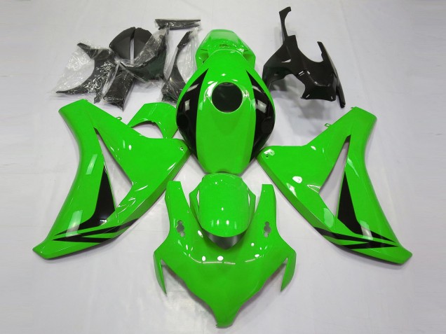 2008-2011 Honda CBR1000RR Motorcycle Fairings - Green Glossy Black OEM Style