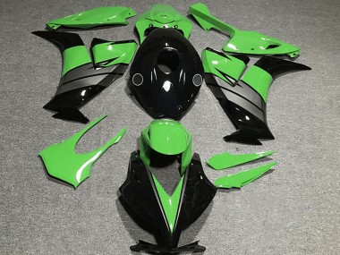 Custom 2012-2016 Honda CBR1000RR Motorcycle Fairings - Green Grey Glossy Black