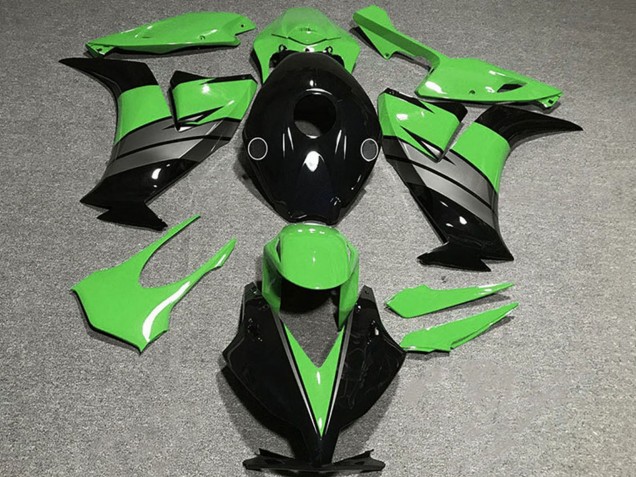 2012-2016 Honda CBR1000RR Motorcycle Fairings - Green Grey Glossy Black