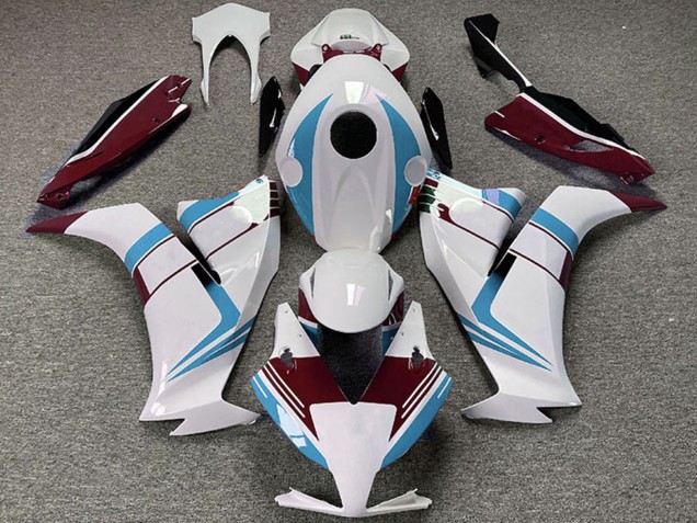 2012-2016 Honda CBR1000RR Motorcycle Fairings - White Light Blue Maroon Red