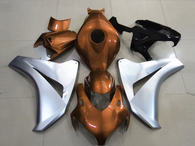 Custom 2008-2011 Honda CBR1000RR Motorcycle Fairings - Silver Brown