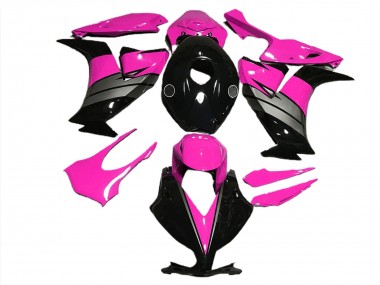 Custom 2012-2016 Honda CBR1000RR Motorcycle Fairings - Pink Grey Glossy Black