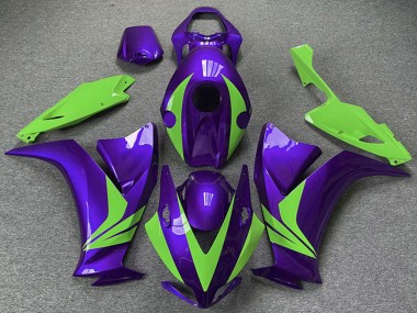 Custom 2012-2016 Honda CBR1000RR Motorcycle Fairings - Purple Green