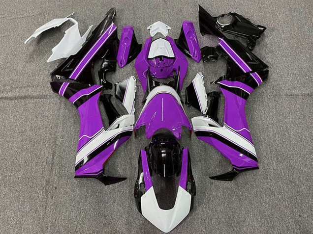2017-2023 Honda CBR1000RR Motorcycle Fairing - White Purple Glossy Black