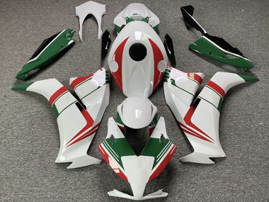Custom 2012-2016 Honda CBR1000RR Motorcycle Fairings - White Red Green