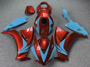 Custom 2012-2016 Honda CBR1000RR Motorcycle Fairings - Red Light Blue