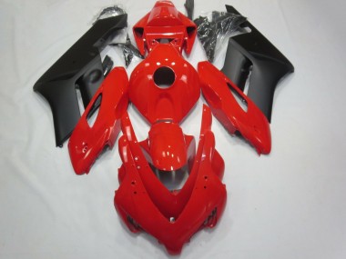 Custom 2004-2005 Honda CBR1000RR Motorcycle Fairings - Red Matte Black