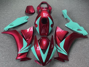 Custom 2012-2016 Honda CBR1000RR Motorcycle Fairings - Red Teal Blue