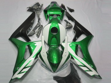 Custom 2006-2007 Honda CBR1000RR Motorcycle Fairings - Green White Matte Black