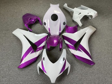 Custom 2008-2011 Honda CBR1000RR Motorcycle Fairings - White Purple