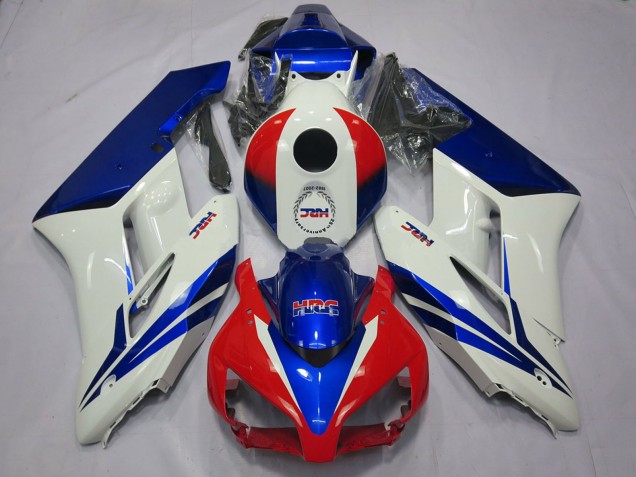 2004-2005 Honda CBR1000RR Motorcycle Fairings - White Blue Red HRC OEM Style