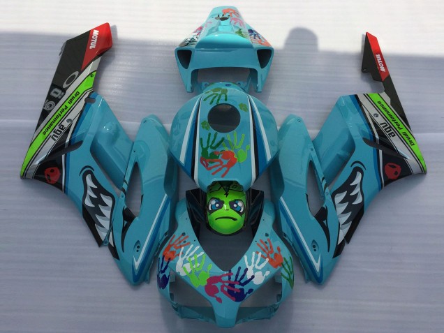 2004-2005 Honda CBR1000RR Motorcycle Fairings - Blue Green Black Red Shark