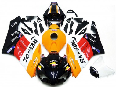 Custom 2004-2005 Honda CBR1000RR Motorcycle Fairing Kits - Orange White Red Glossy Black Repsol