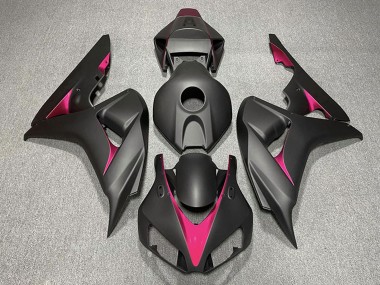 Custom 2006-2007 Honda CBR1000RR Motorcycle Fairings - Matte Black Pink