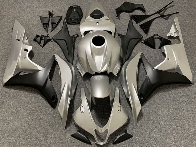 2006-2007 Honda CBR1000RR Motorcycle Fairings - Silver Matte Black